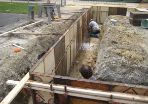 SKS Engineers project: Decatur, IL Armory - vehicle wash bay structural foundation design engineering
